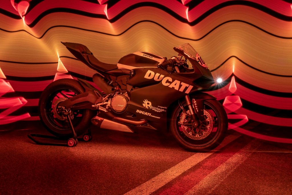 Lightpaint art photography of motorcycles #45