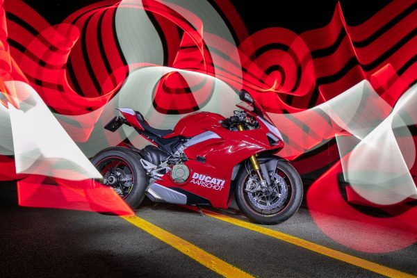 Lightpaint art photography of motorcycles #49