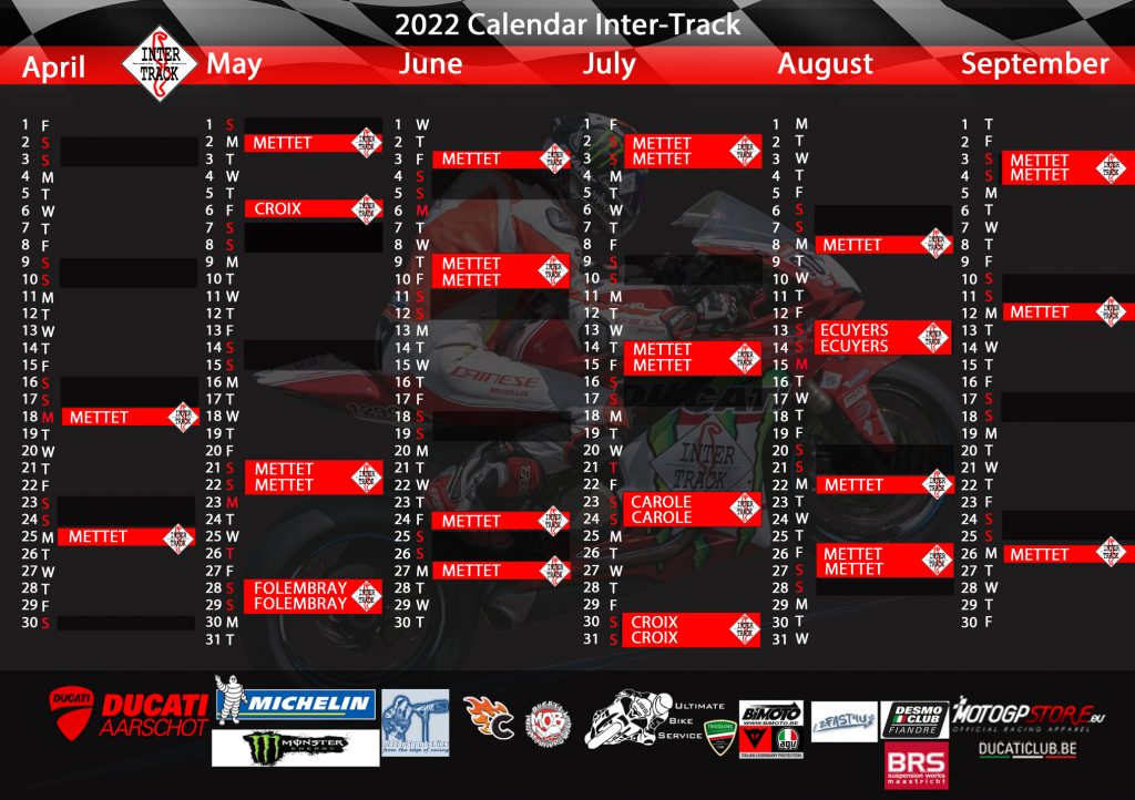 Inter-Track 2022 events kalender
