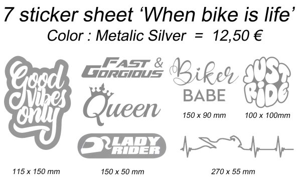 7 Sticker sheet 'lady riders' - Afbeelding 6