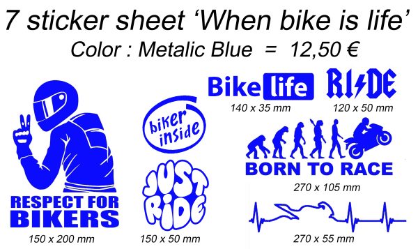 7 Sticker sheet - When bike is life - Afbeelding 8