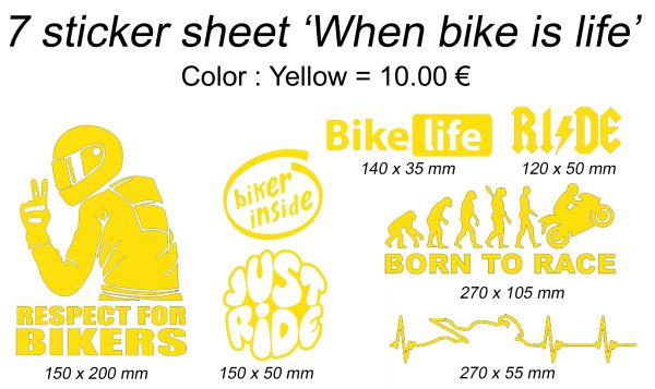 7 Sticker sheet - When bike is life - Afbeelding 5